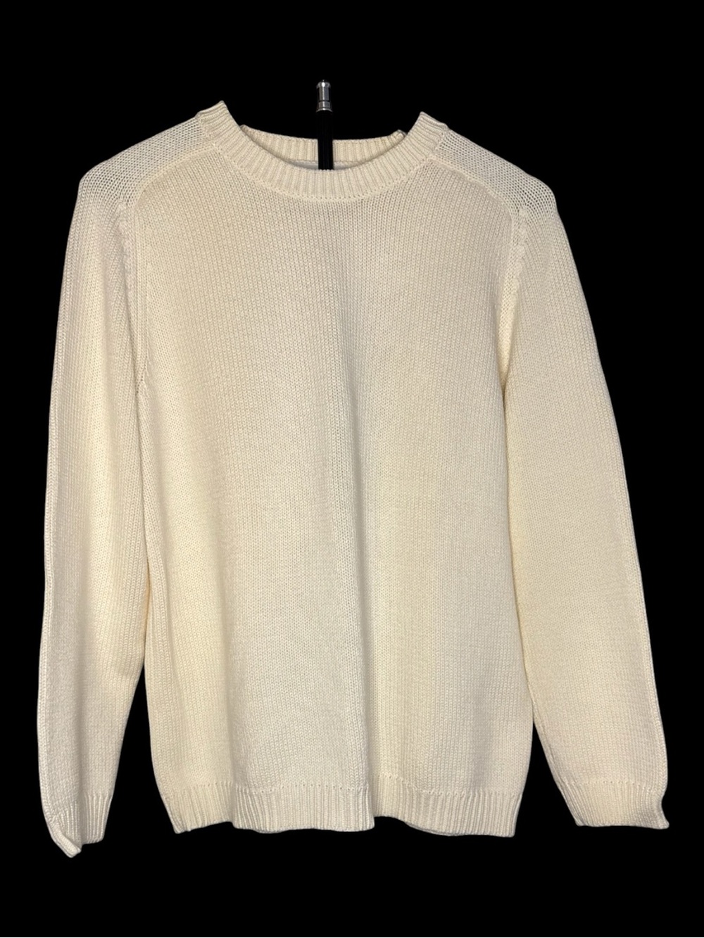 Westbound Cream Knit Crewneck Sweater